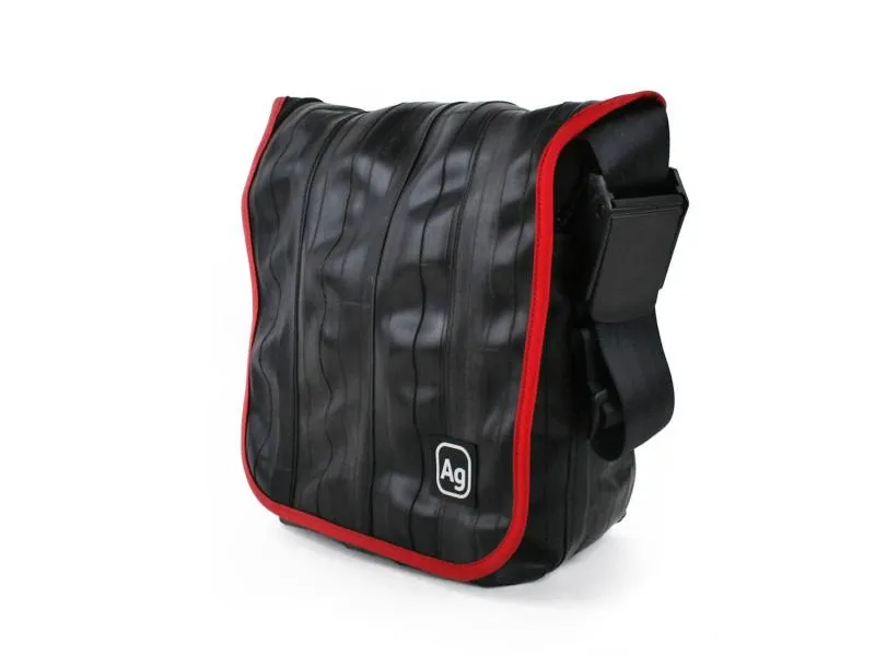 Up-cycled Shoulder Bag- Made in the USA from Bicycle tubes