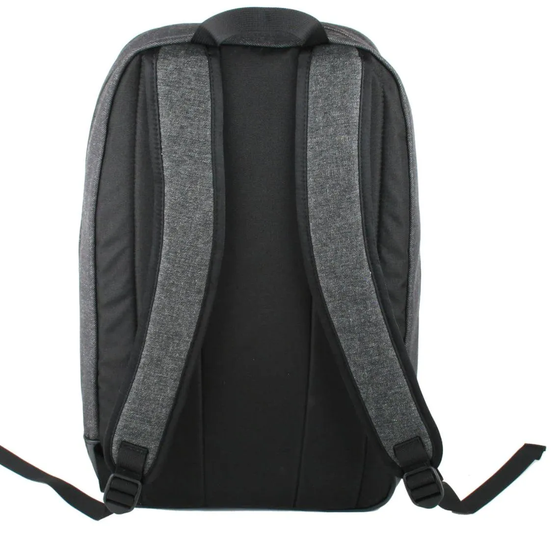 Upcycled Backpack, Grey Denim or Orange Banner- Made in the USA - Sustainable