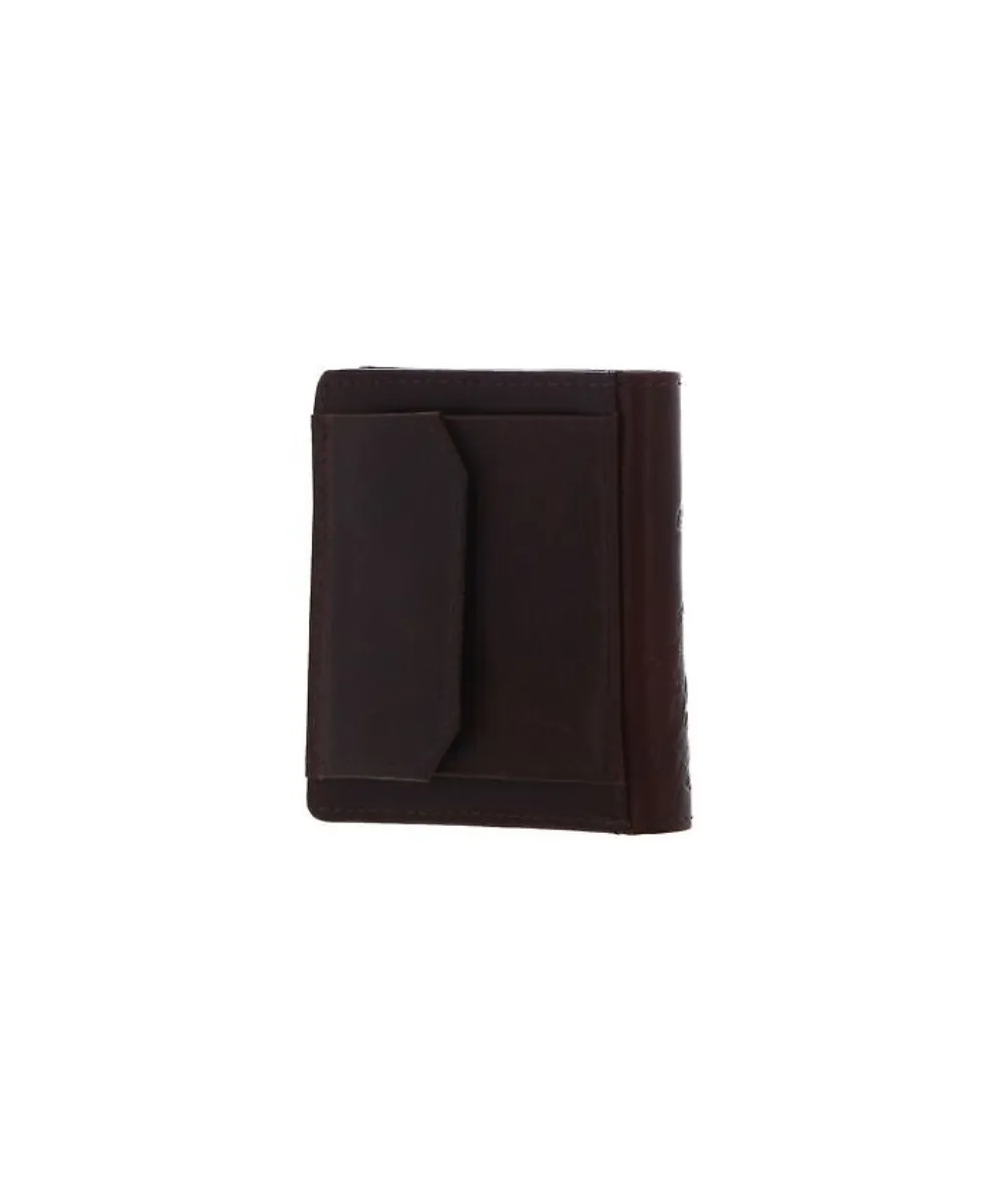 US POLO ASSN. MEN S.VE WALLET WPOCKET 8X10 LEATHER IN DARK BROWN