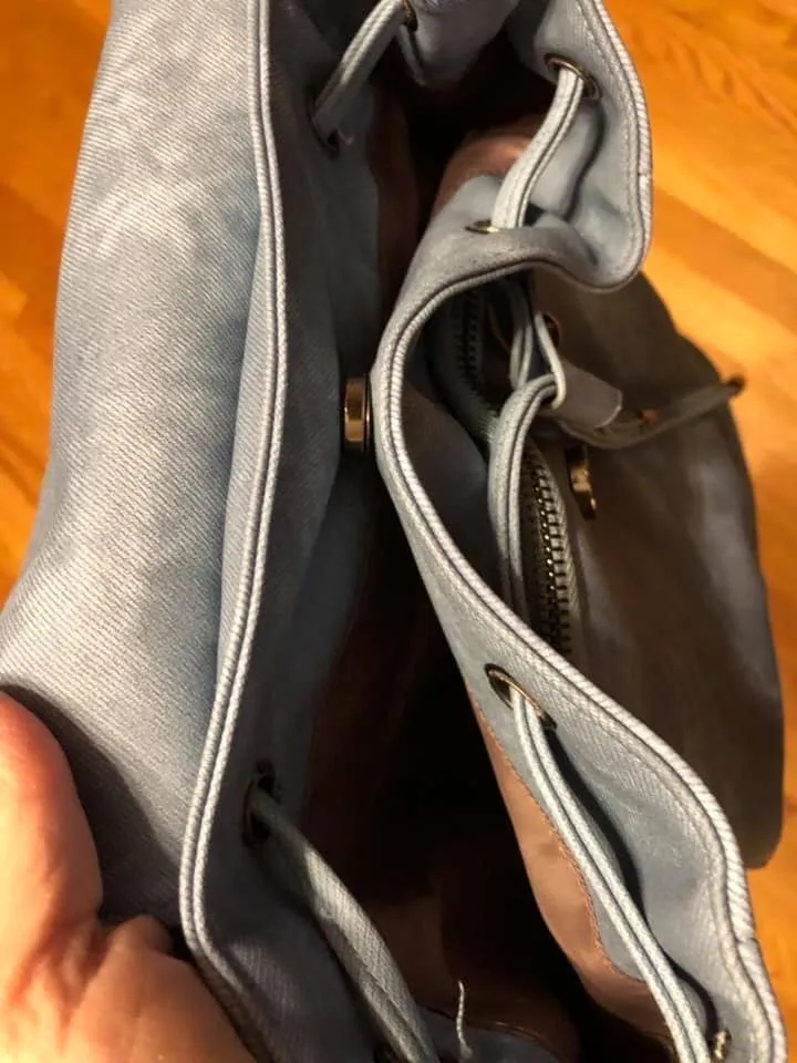 Vegan Leather Backpack - Pink