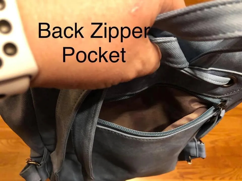 Vegan Leather Backpack - Pink