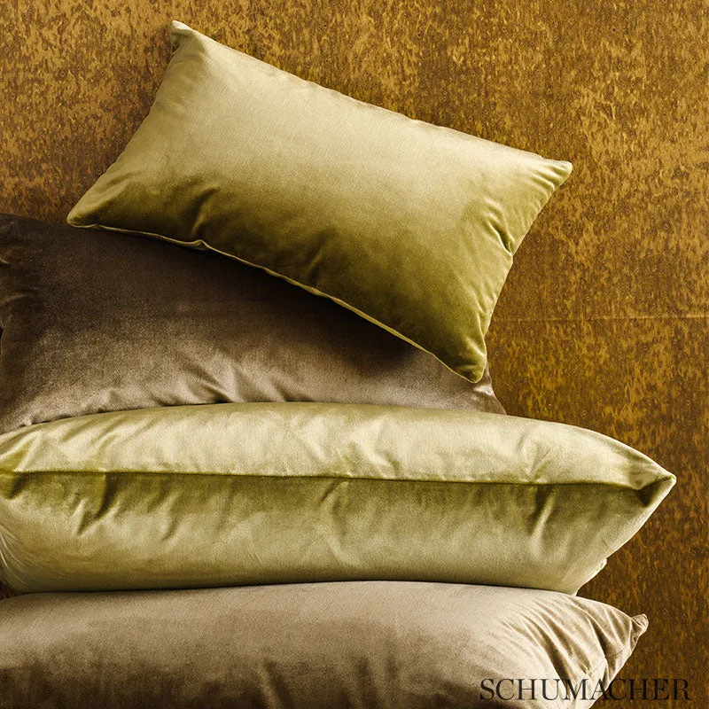 Venetian silk velvet | Olivine