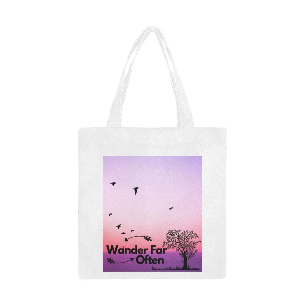 Wander Far ... Often Large Canvas Tote Bag (Made in Australia)