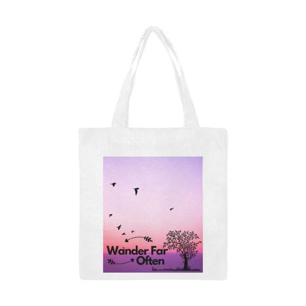 Wander Far ... Often Large Canvas Tote Bag (Made in Australia)