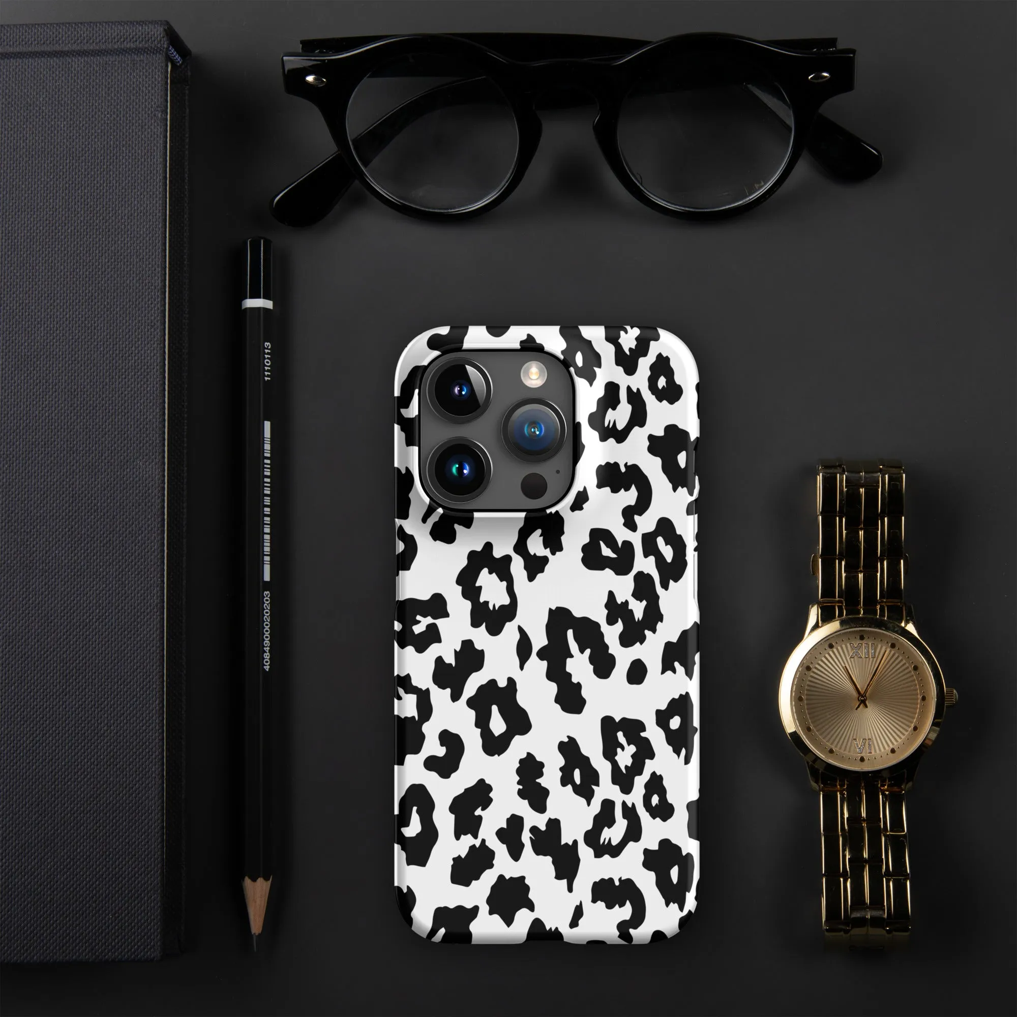 White Cool Leopard® iPhone® snap case