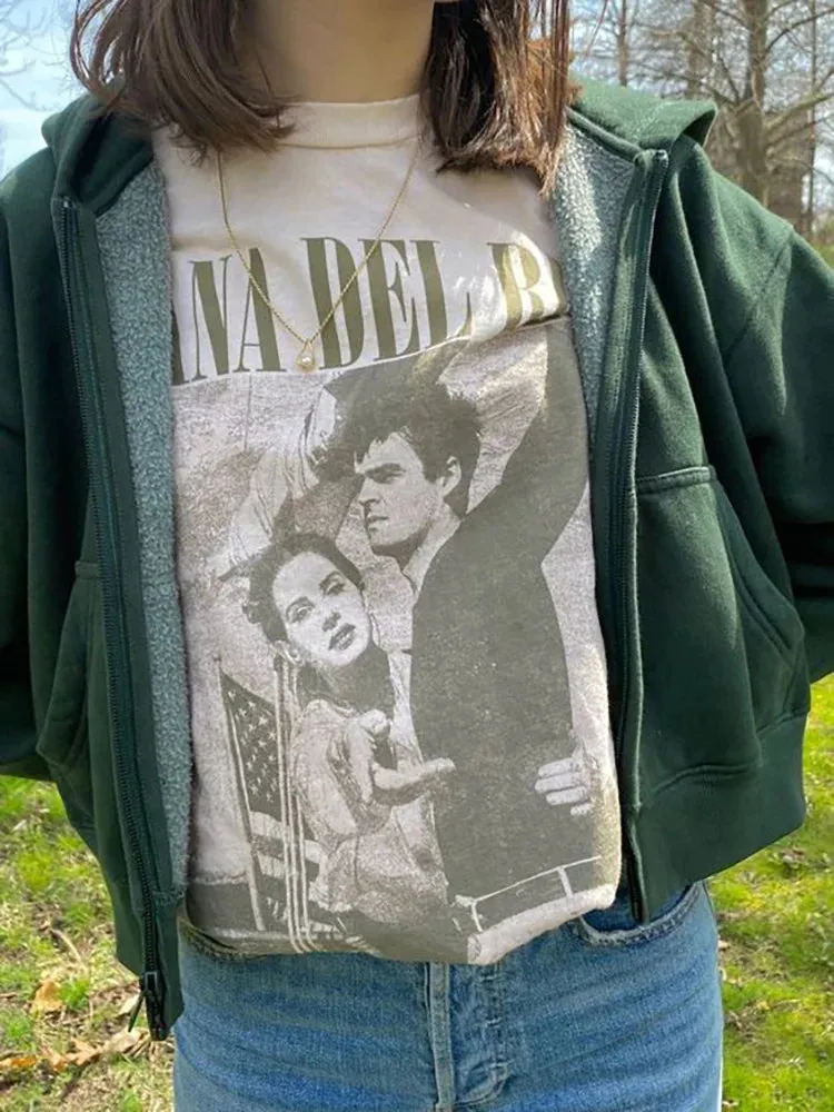 White Poster Stylish Graphic Tee