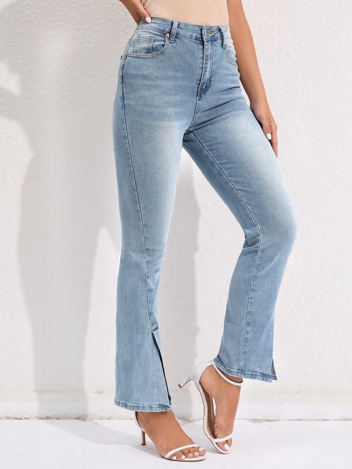 Women's Stylish Slit Pocketed Jeans