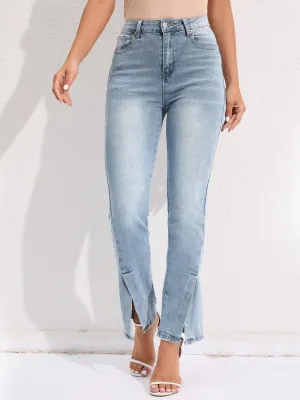 Women's Stylish Slit Pocketed Jeans