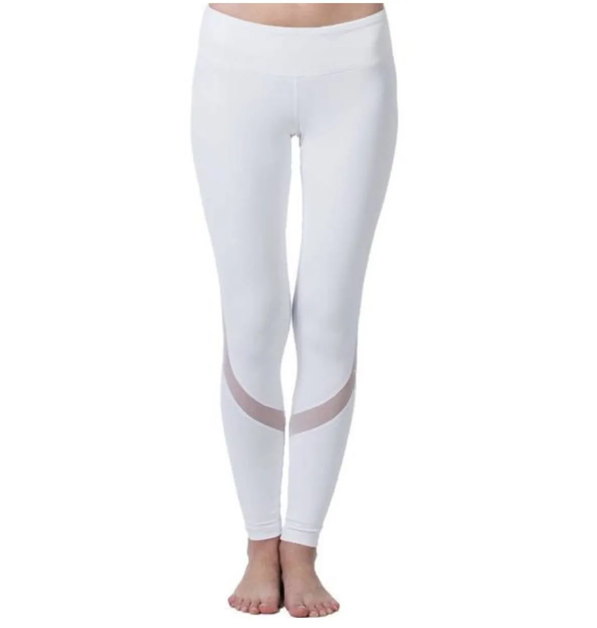 Yoga Leggings With Stylish Mesh