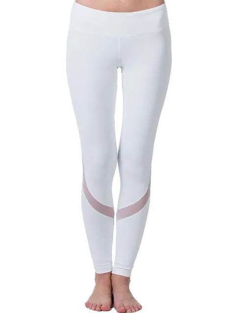Yoga Leggings With Stylish Mesh