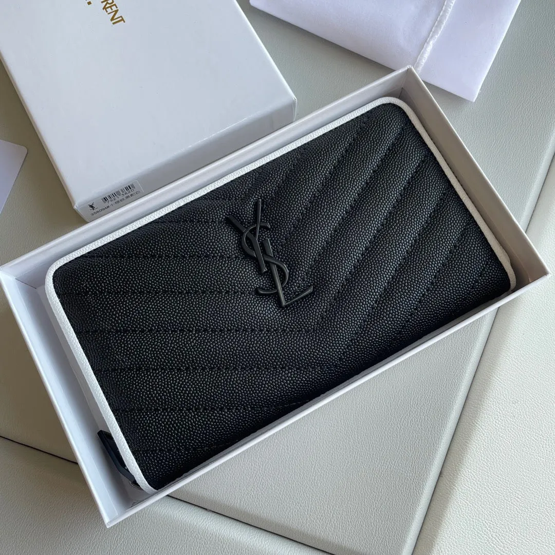 YSK179 Wallet in Grain De Poudre Embossed Leather