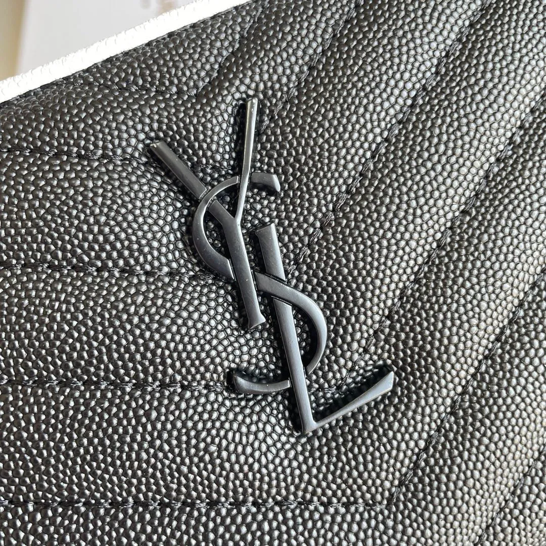 YSK180 Wallet in Grain De Poudre Embossed Leather