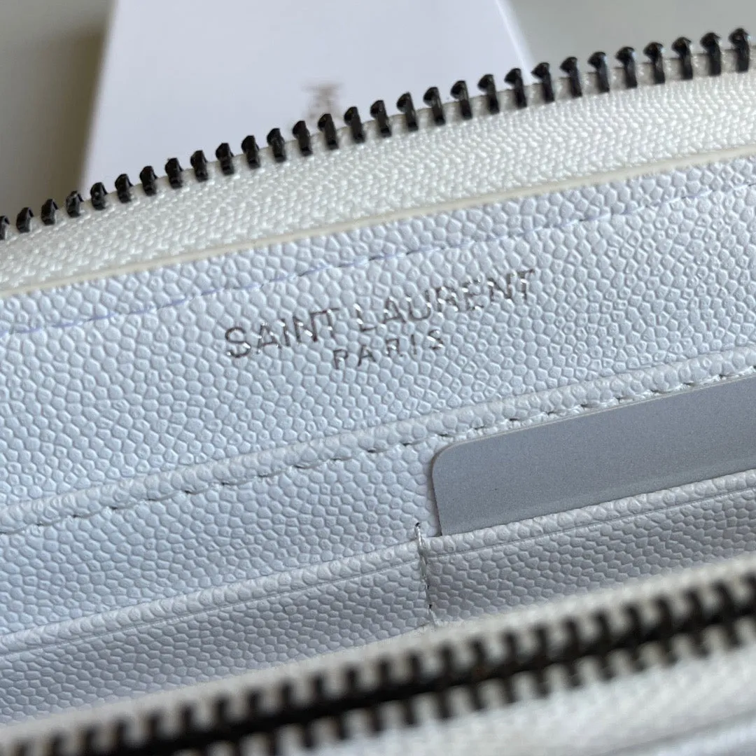 YSK180 Wallet in Grain De Poudre Embossed Leather