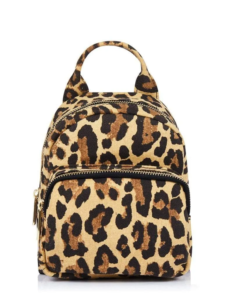 Zadie Leopard Mini Backpack