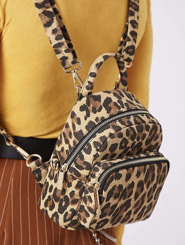 Zadie Leopard Mini Backpack